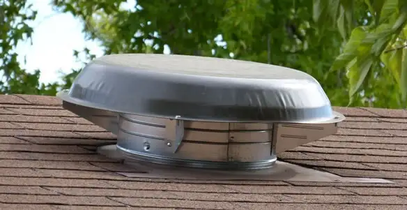 attic fan installation services with low-profile roof ventilation unit in Green Bay, WI