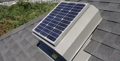 attic fan installation services with energy-efficient roof-mounted ventilation system in Green Bay, WI