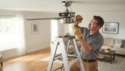 Ceiling fan repair service by a local electrician in Green Bay, WI