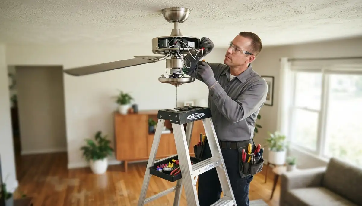 Ceiling fan repair service for Green Bay, WI homes by On Call Electrical