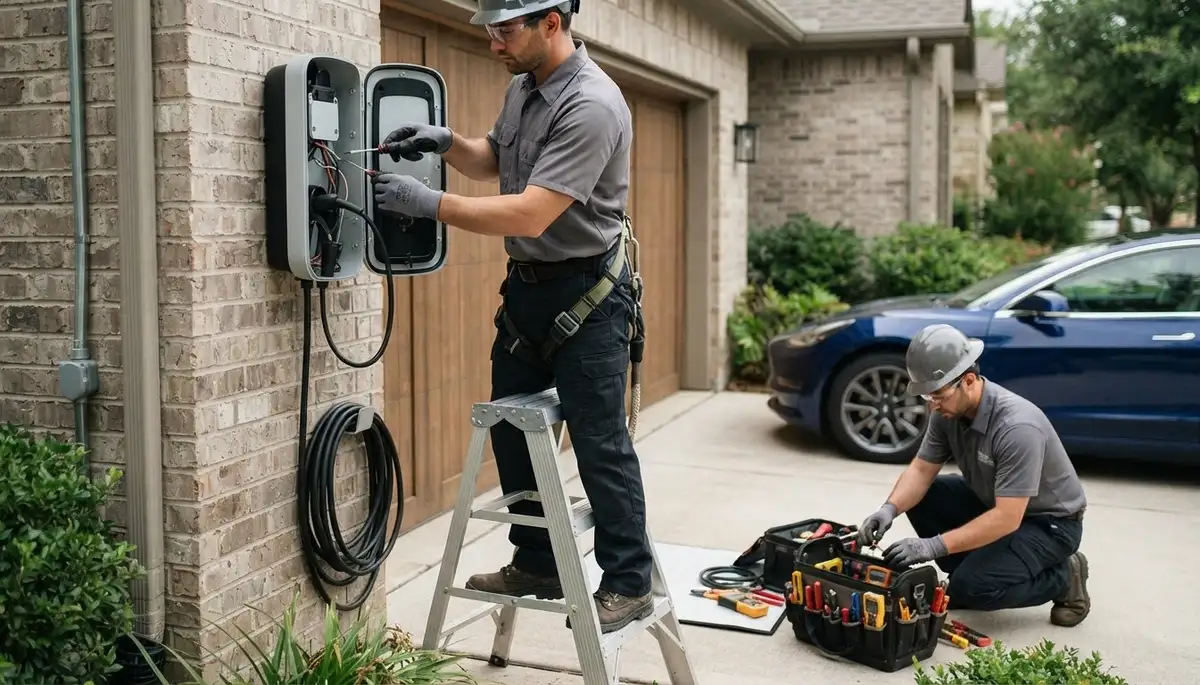 Electric car charger installation for Green Bay, WI homes by On Call Electrical