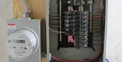 electrical panel upgrade service showing outdated electrical panel prepared for professional replacement in Green Bay, WI