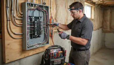 Electrical panel upgrade service for a Green Bay, WI home by a professional electrician