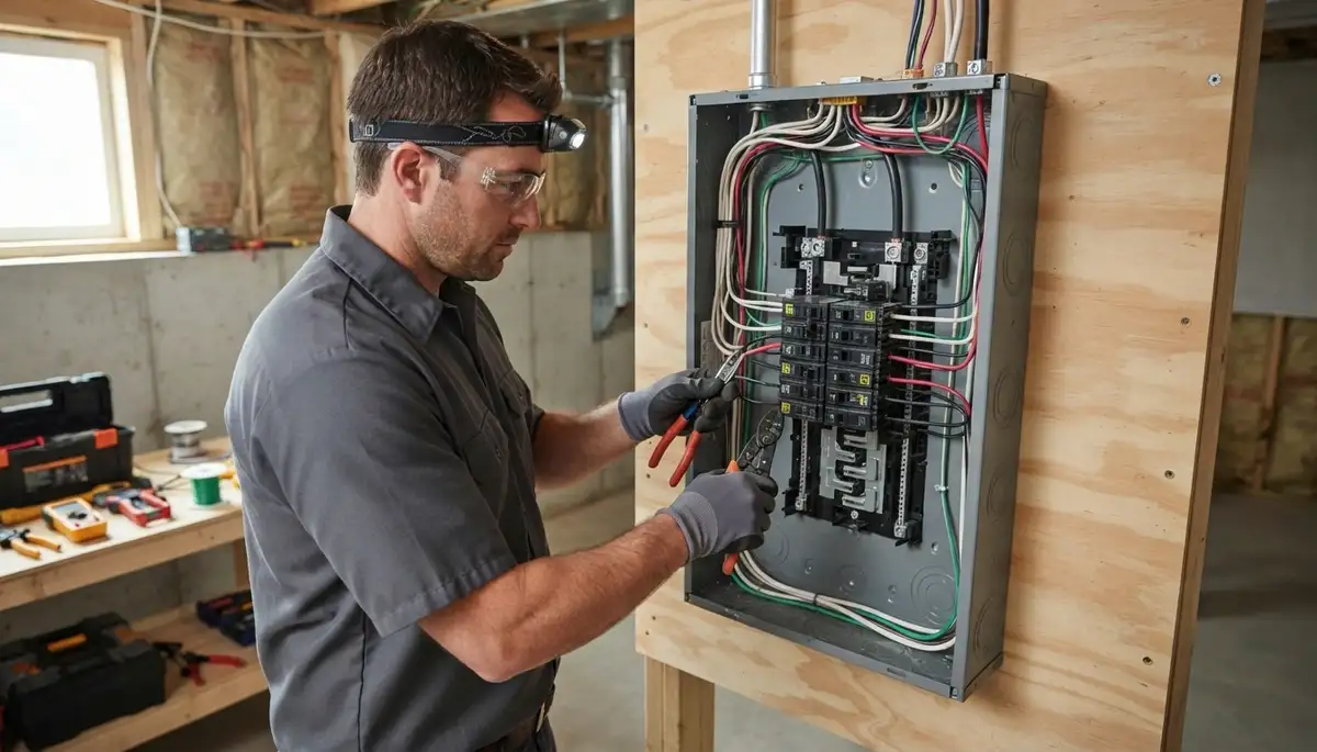 Electrical panel upgrade service for a Green Bay, WI home by On Call Electrical