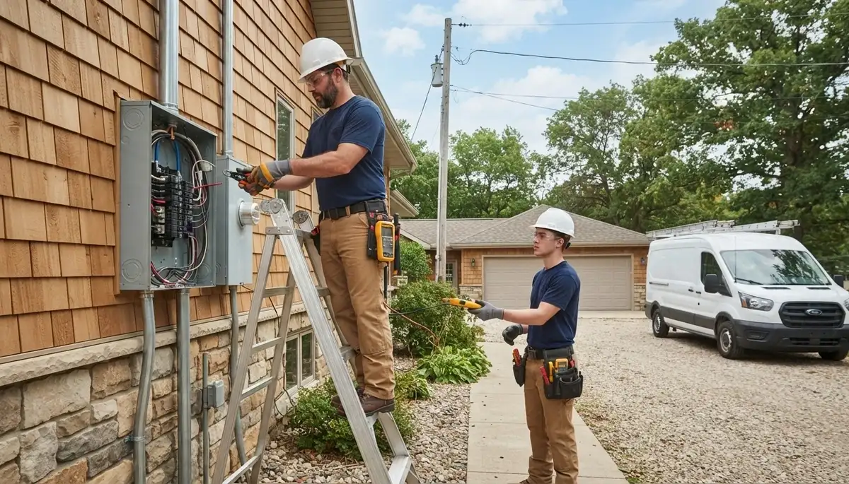 Electrician services in Green Bay, WI for residential and commercial electrical needs
