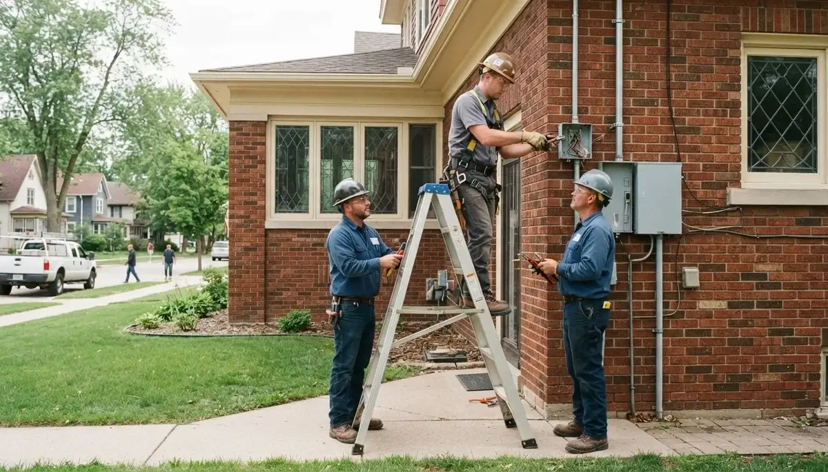 Professional electrician providing residential electrical services in Green Bay, WI