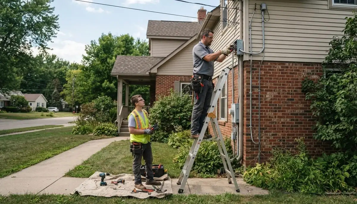 Professional electrician serving Green Bay, WI with residential electrical repair and installation services