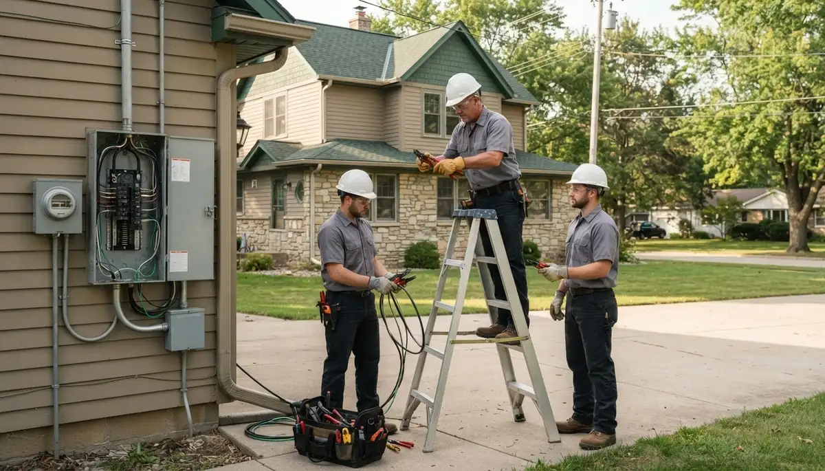 Electrician services in Green Bay, WI for residential and commercial electrical needs