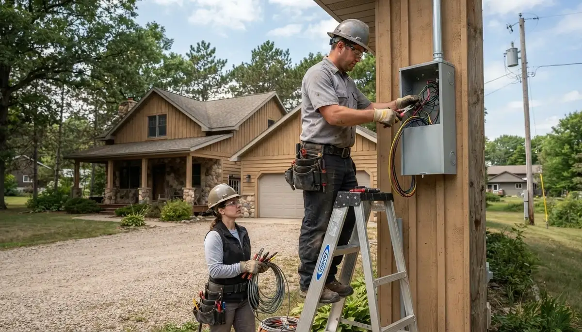 Electrician services in Green Bay, WI by a professional electrical contractor