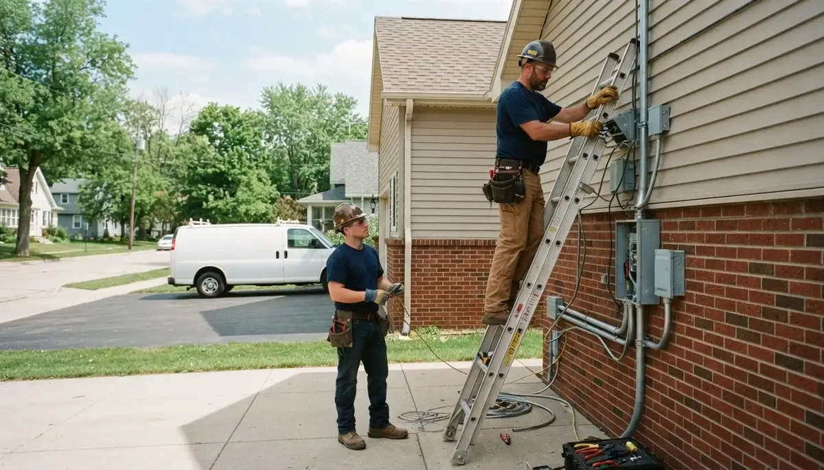 Electrician providing professional electrical services in Green Bay, WI