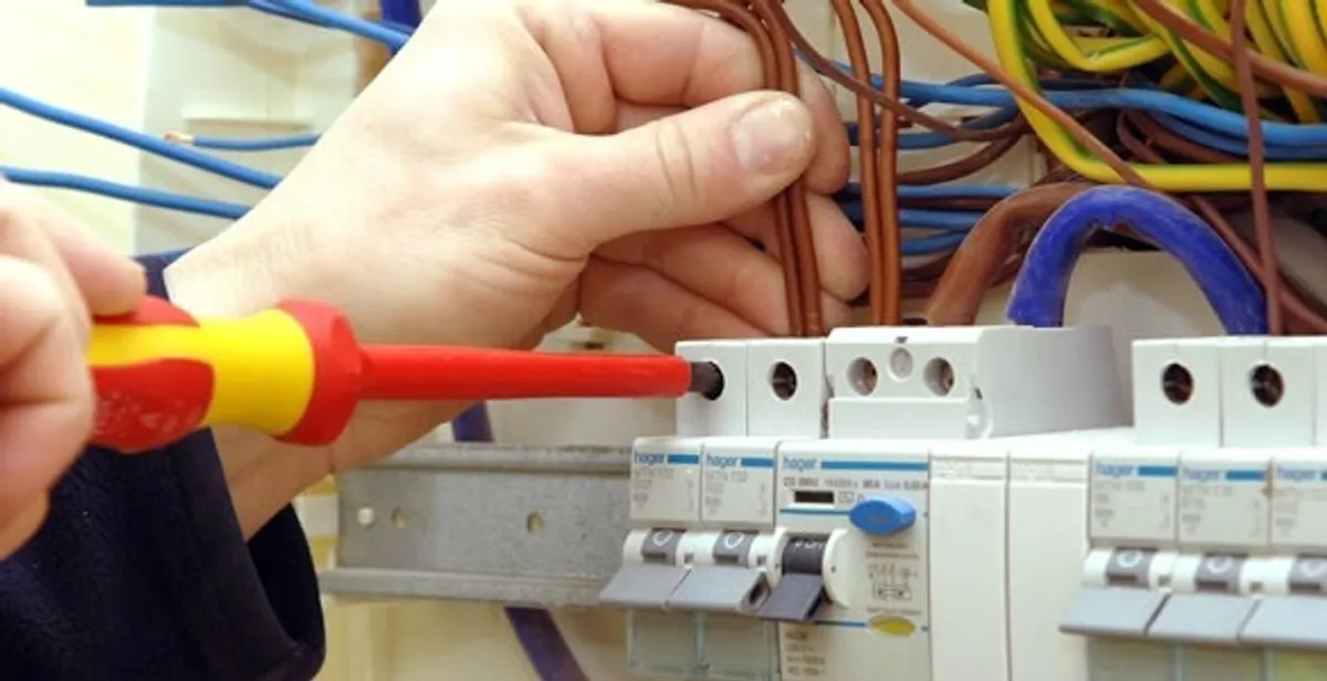 electrician services performing professional electrical panel wiring and connections in Green Bay, WI