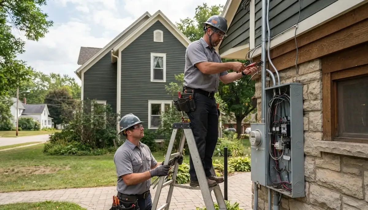 Electrician services in Green Bay, WI for residential and commercial electrical needs
