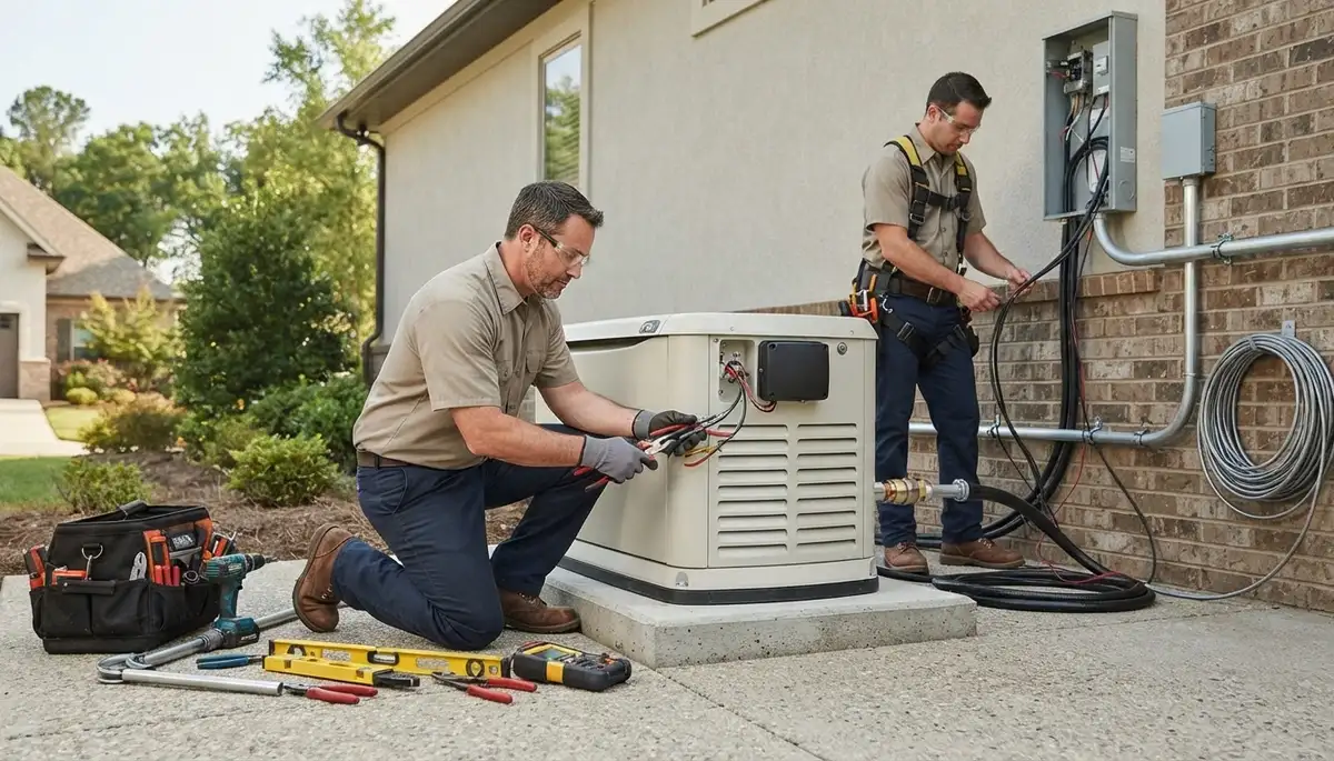 Standby generator installation for a Green Bay, WI home by On Call Electrical