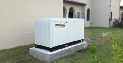 generator installation service showing standby generator professionally installed for residential power backup in Green Bay, WI