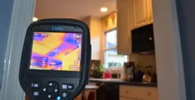 home energy audit service using thermal imaging to evaluate electrical efficiency inside a home in Green Bay, WI
