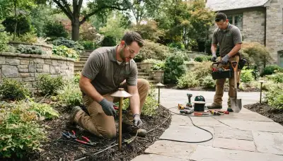 Landscape lighting installation and repair for Green Bay, WI homes by local electricians