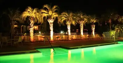 landscape lighting installation services illuminating outdoor recreational areas in Green Bay, WI