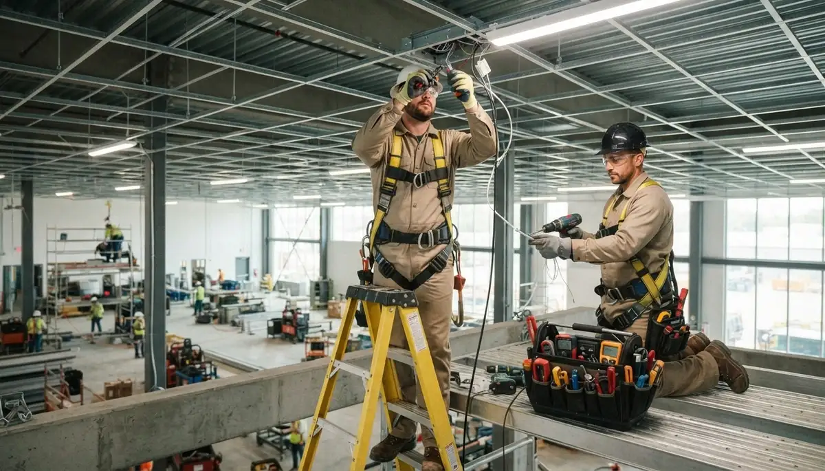 Professional lighting installation services by an electrician in Green Bay, WI