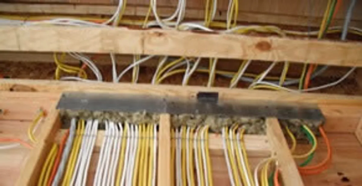 new construction wiring services with organized electrical rough-in performed by licensed electricians in Green Bay, WI
