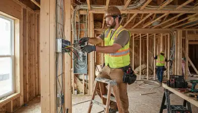New construction wiring services by an electrician in Green Bay, WI домов