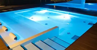 pool light installation and repair services providing modern illuminated pool lighting in Green Bay, WI