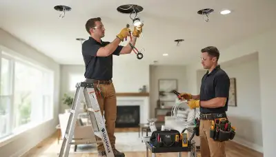 Recessed lighting installation service for Green Bay, WI homes by local electricians