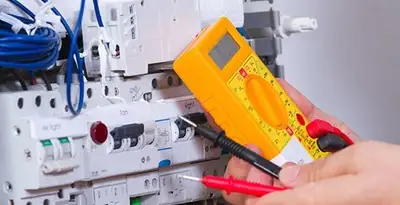 Residential electrician testing home electrical panel for safety and performance in Green Bay, WI
