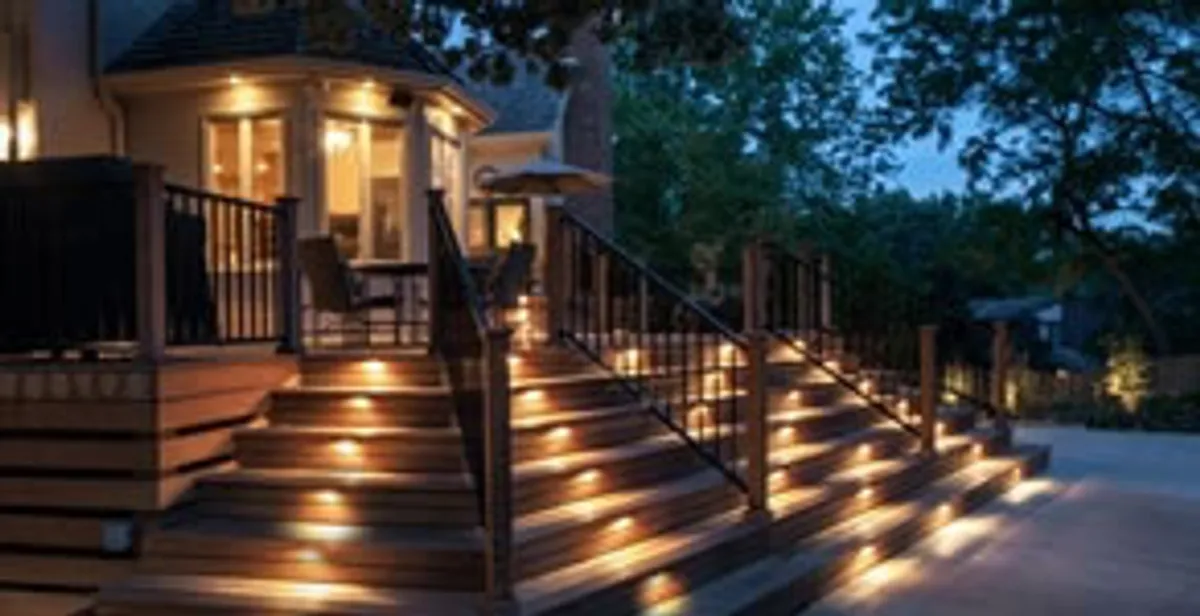 Residential electrician installing outdoor lighting for home safety in Green Bay, WI