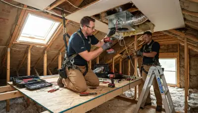 Whole house fan installation and electrical wiring service for a Green Bay, WI home